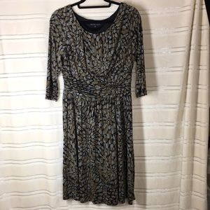 Sandra Darren Gray Brown black Dress 12